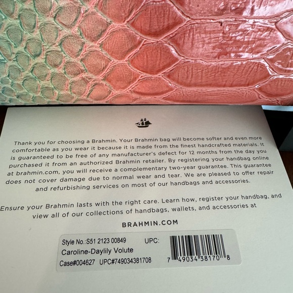 Brahmin Caroline Daylily Volute new w tags - Picture 2 of 6